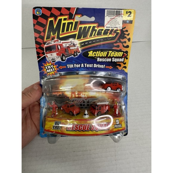 Mini Wheels Action Team Rescue‎ Squad Die Cast 9 Pieces - Picture 2 of 6
